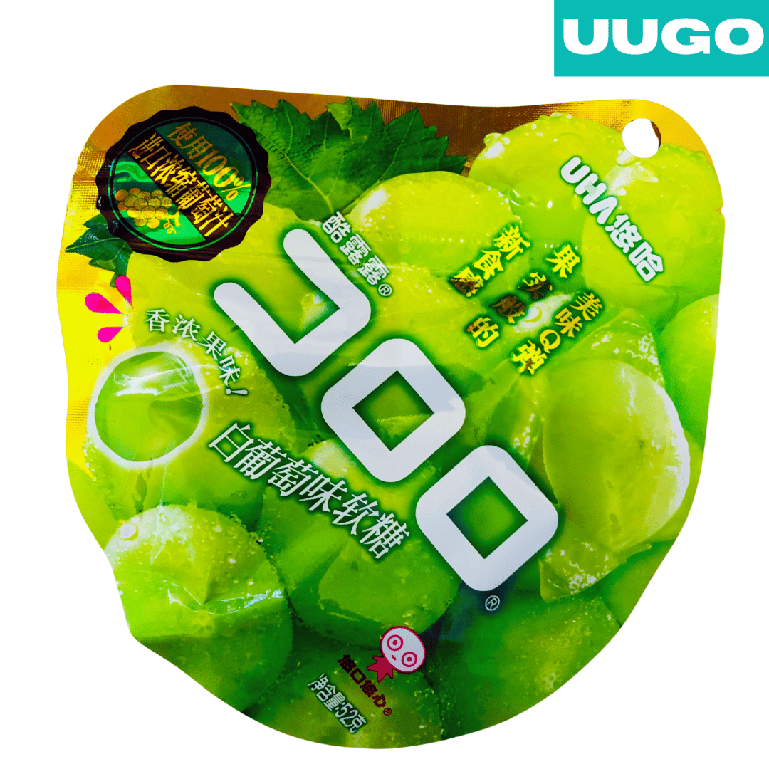 UHA Kororo Soft Candy – White Grape Flavour 悠哈 酷露露 白葡萄味軟糖 - UUGO