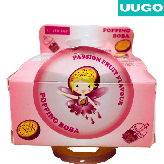 O'DIVINE Popping Boba Passion Fruit Flavour 130g | Zesty Juice Bursts 百香果味 - UUGO