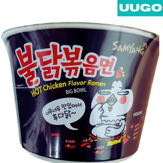Samyang Buldak Hot Chicken Flavor Ramen Big Bowl Noodles 105g – Spicy Korean Instant Noodles - UUGO
