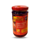 a jar of lee kum kee chiu chow chilli oil​