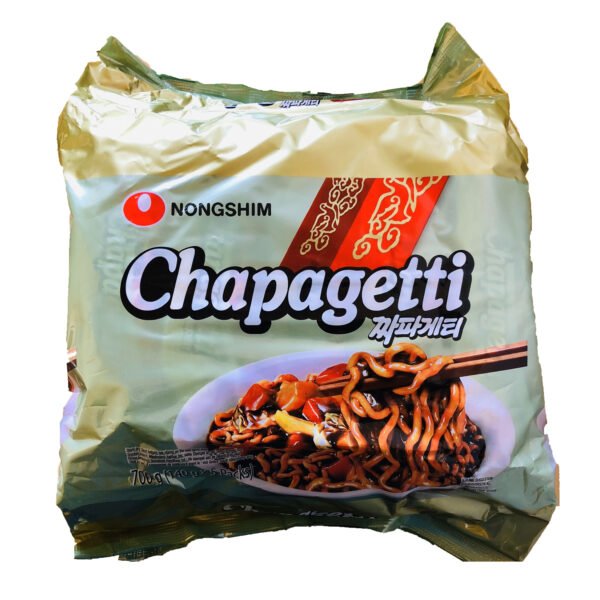 a bag of Nongshim Chapagetti Noodles 5 packs