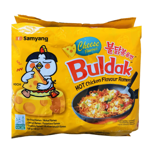 a pack of Samyang Buldak Hot Chicken Flavor Ramen