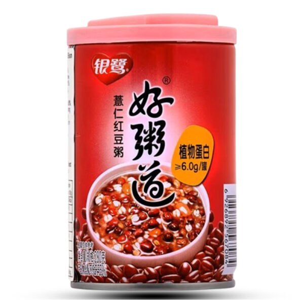 a can of food of yl congee barley red bean