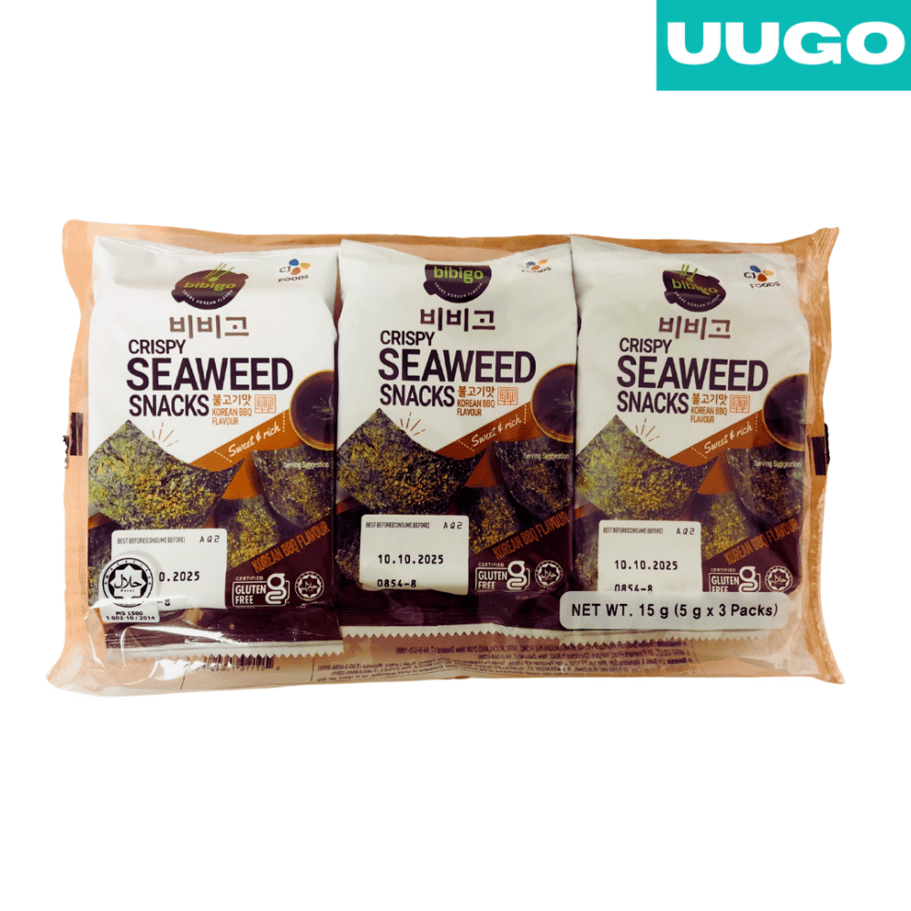 CJ Bibigo Crispy Seaweed Snacks BBQ Flavour