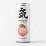 Genki Forest Sparkling Water Can (White Peach Flavour) 330ml